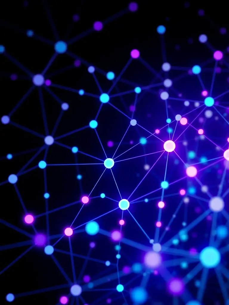 An illustration of AI algorithms analyzing marketing data, highlighting the efficiency and accuracy of AI-powered tools.