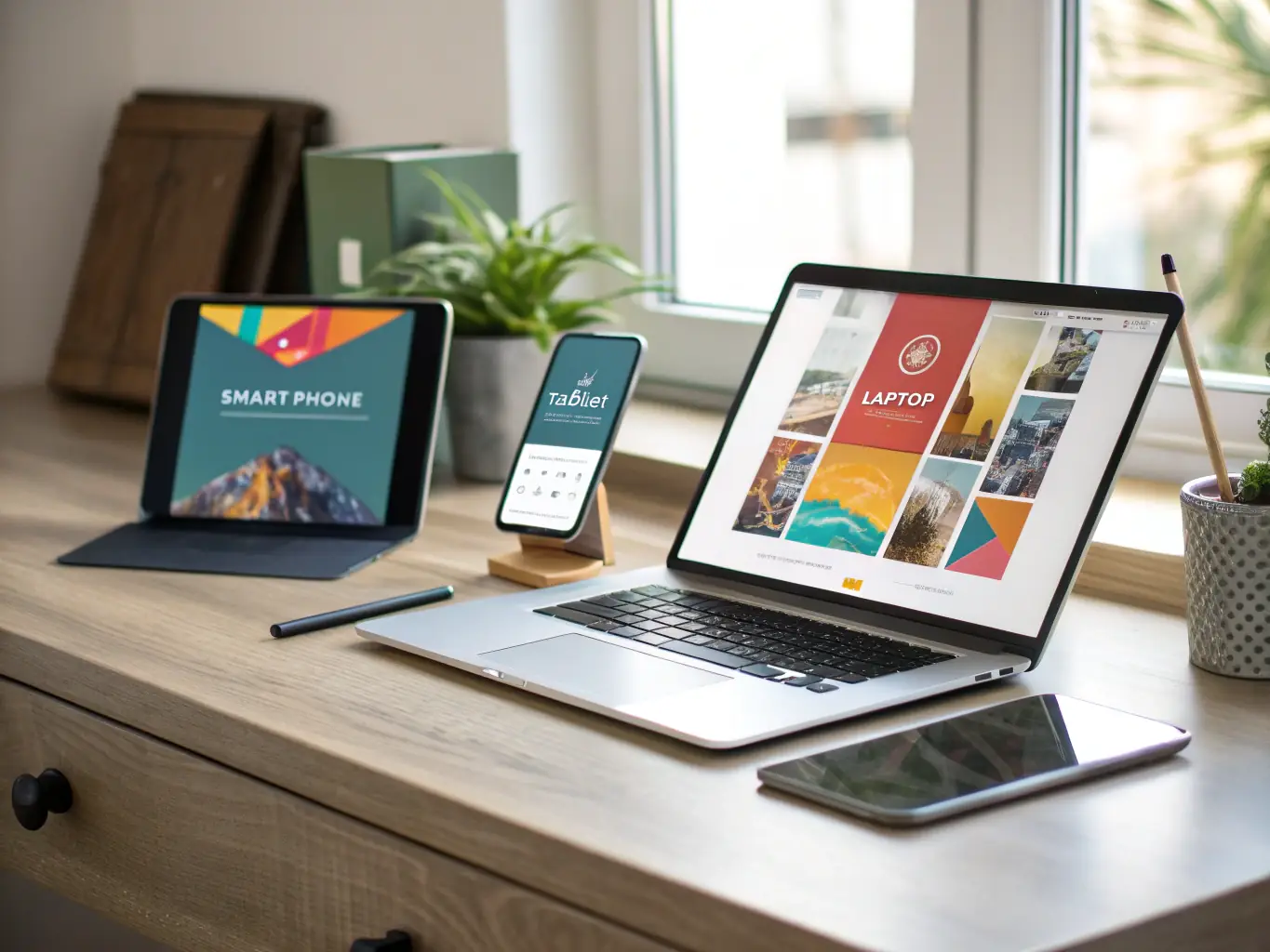 A dynamic image showcasing targeted online advertising, with a focus on pay-per-click (PPC) ads displayed across various devices, illustrating Smart Search Media's expertise in driving immediate traffic and leads.